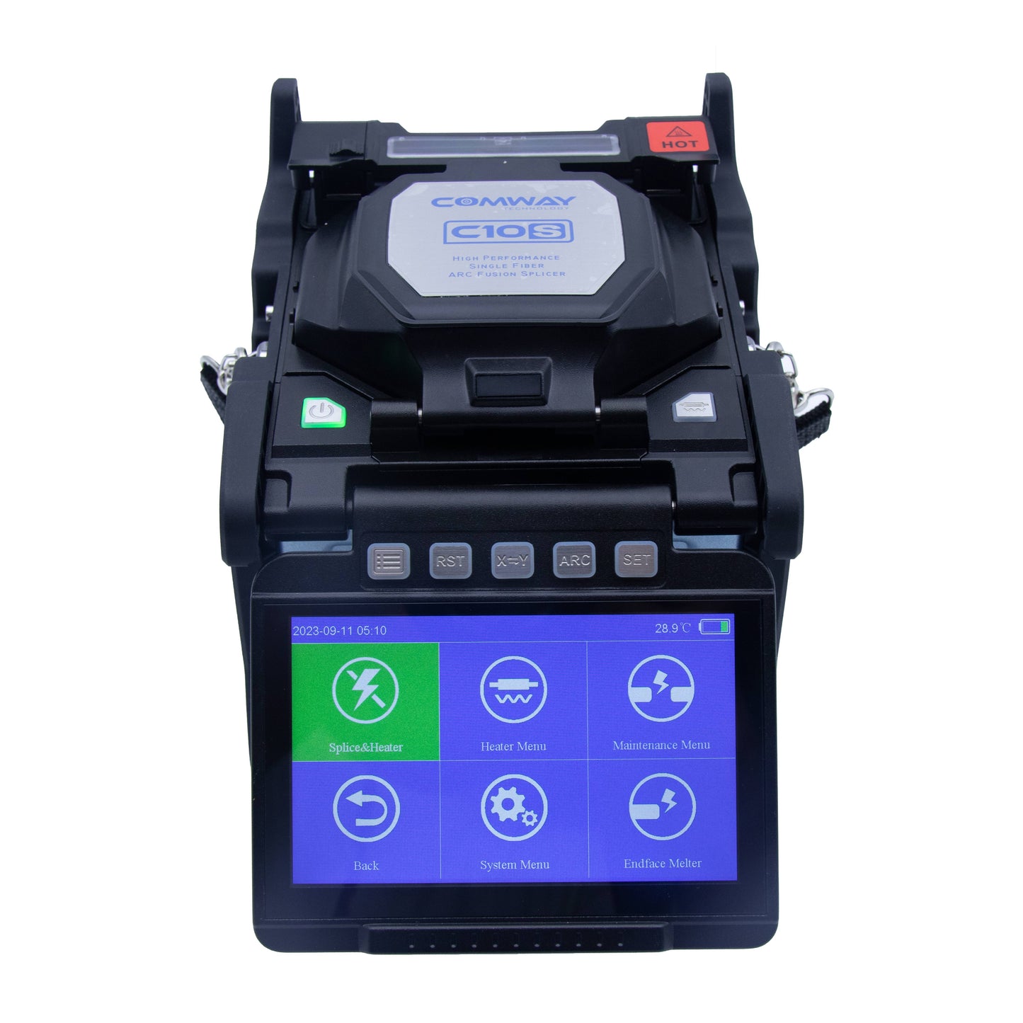 Best fusion splicer COMWAY C10S V2 core alignment fusion splicer - fusion splicer,splicing machine,otdr,fiber tool kits-TEKCN fusion splicer