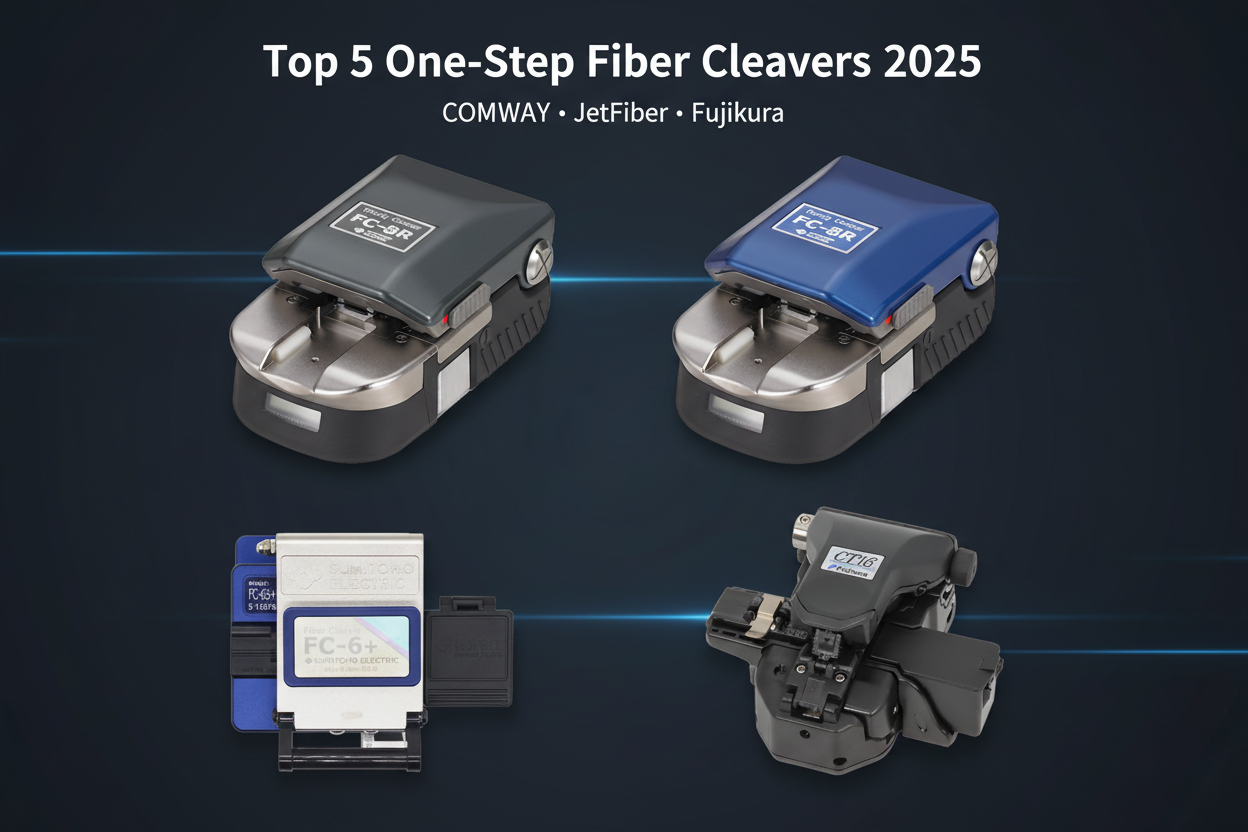 Top 5 Best One-Step Fiber Cleavers in 2025: COMWAY, JetFiber, Fujikura & Sumitomo Compared