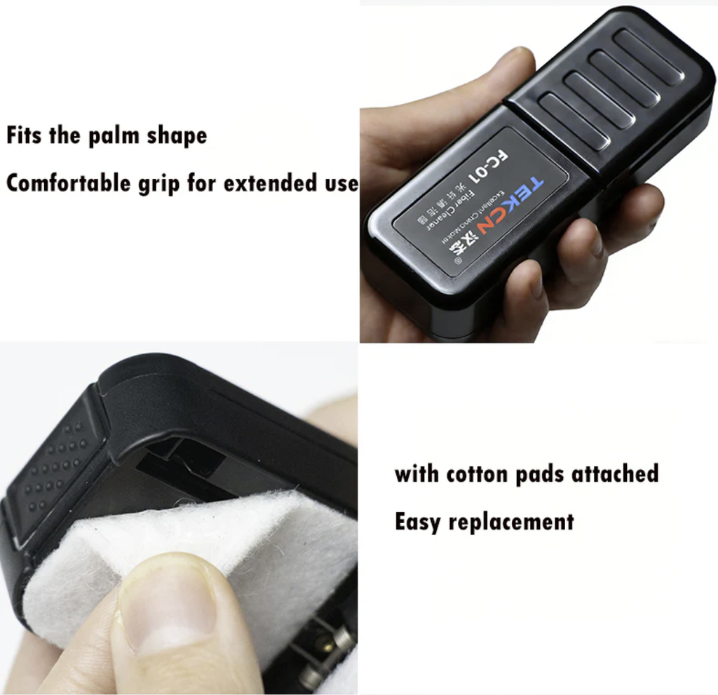 TEKCN FC-01 Fiber Cleaner for Fiber cleaning Fiber Optic Wiping Clip