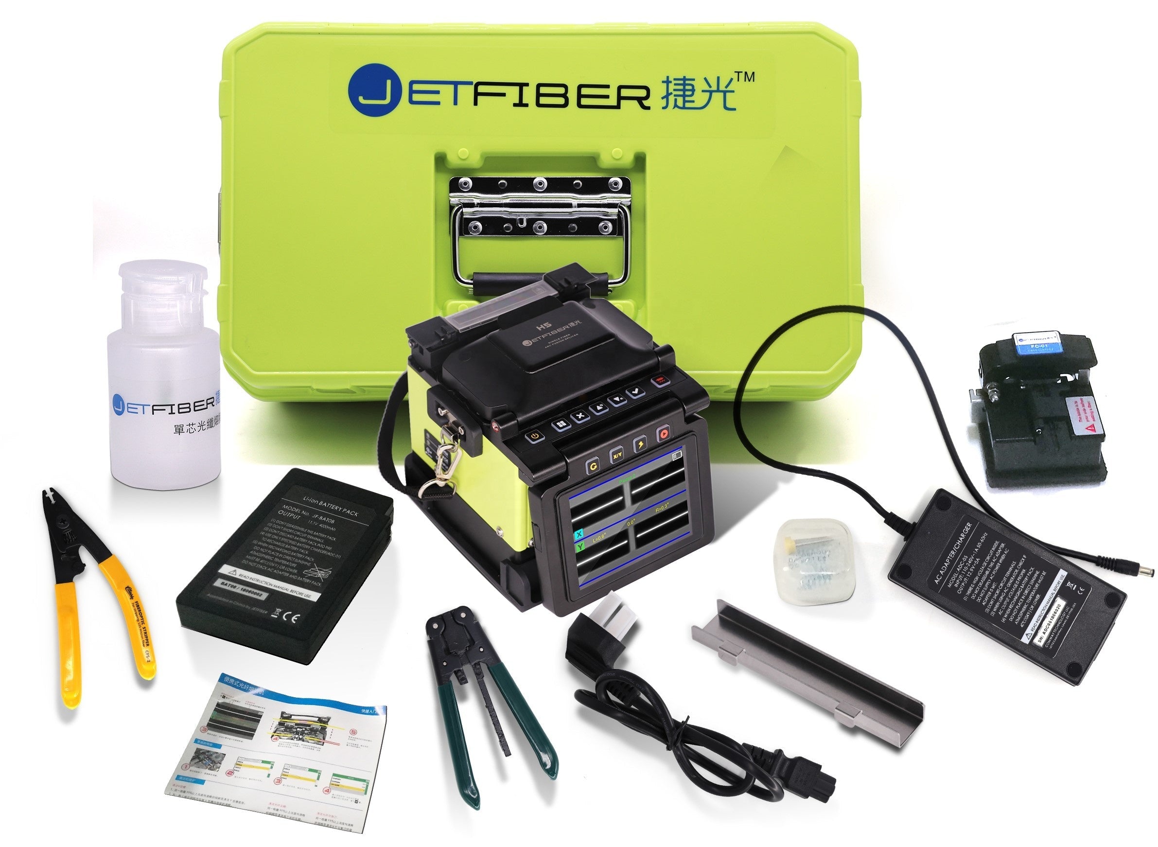 Optical fibre splicing JETFIBER H5 Core to core fusion splicer - fusion splicer,splicing machine,otdr,fiber tool kits-TEKCN fusion splicer